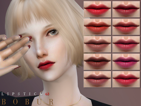 Sims 4 Lipstick 63 by Bobur3 at TSR