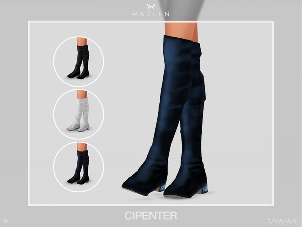 Sims 4 Madlen Cipenter Boots by MJ95 at TSR