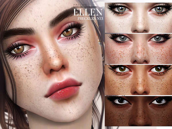 Sims 4 Ellen Freckles N13 by Pralinesims at TSR