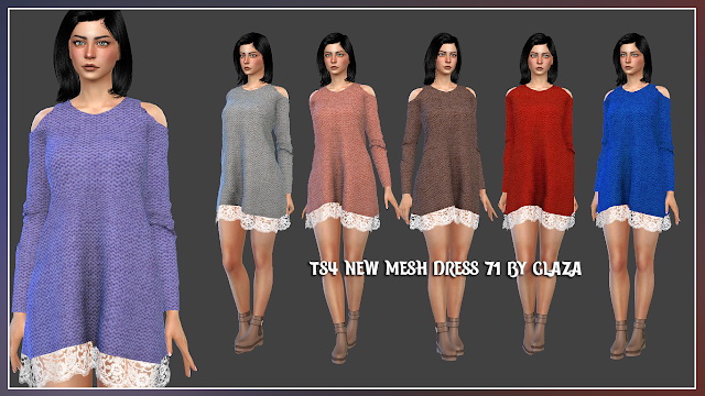 Sims 4 Dress 71 at All by Glaza