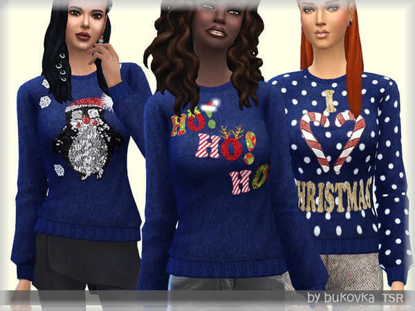 Sims 4 Holiday Sweater by bukovka at TSR