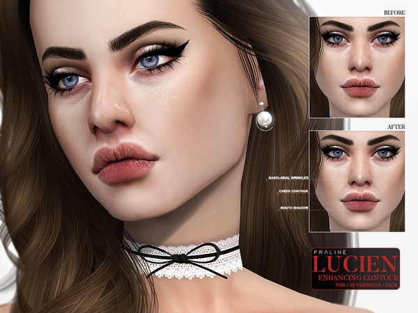 Sims 4 Lucien Contour N08 by Pralinesims at TSR