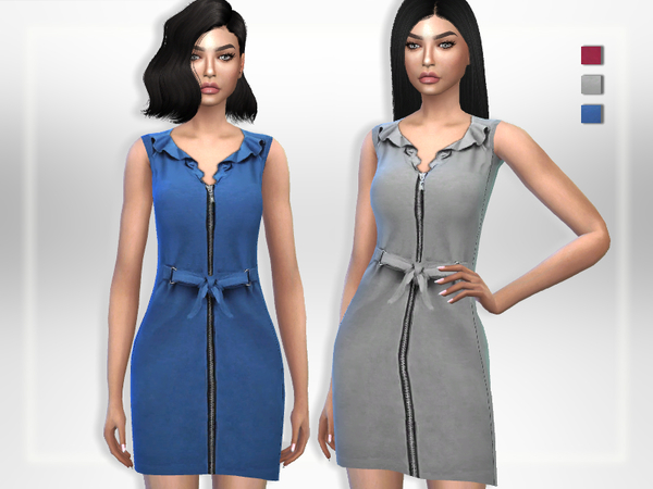 Sims 4 Monica Dress by Puresim at TSR