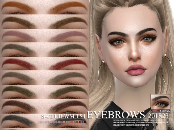 Sims 4 Eyebrows 201823 by S Club WM at TSR