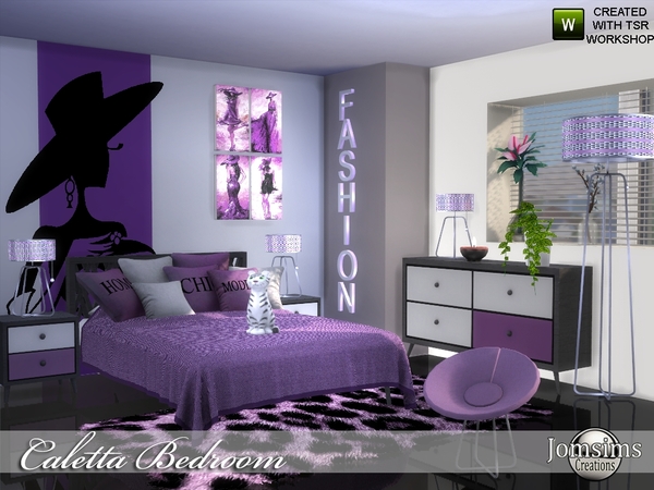 Sims 4 Caletta bedroom by jomsims at TSR