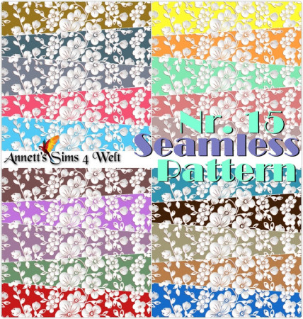 Seamless Patterns Nr. 15, Nr. 14 & Nr. 13 at Annett’s Sims 4 Welt