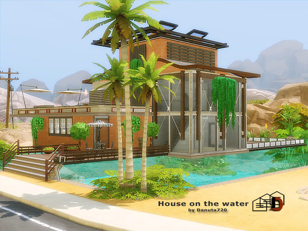 Sims 4 House on the water by Danuta720 at TSR