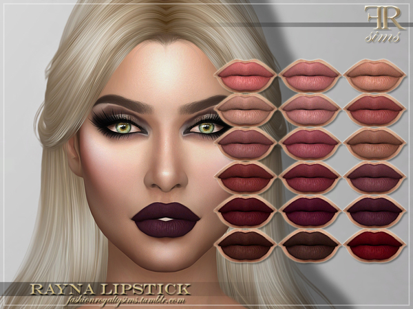 Sims 4 FRS Rayna Lipstick by FashionRoyaltySims at TSR