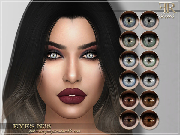 Sims 4 FRS Eyes N38 by FashionRoyaltySims at TSR