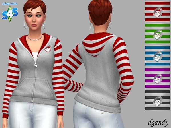 Sims 4 Heidi Hoodie by dgandy at TSR