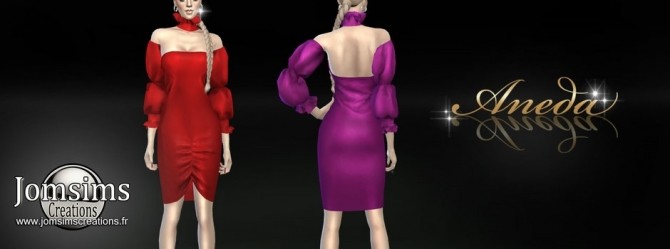 Sims 4 Aneda Dress at Jomsims Creations