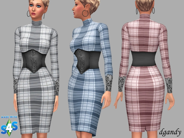 Sims 4 Vera Dress by dgandy at TSR