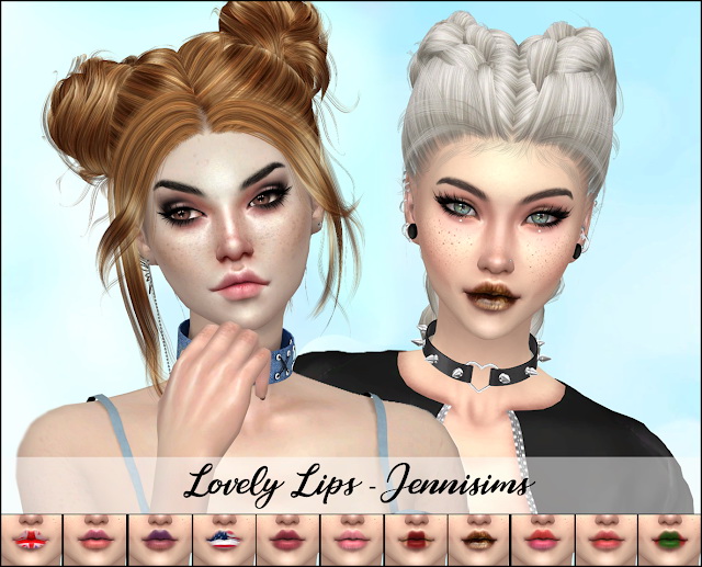 Sims 4 Christmas Goodies: Accessory Cloud, Lipsticks Xmas at Jenni Sims