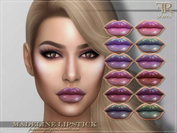Sims 4 FRS Madeline Lipstick by FashionRoyaltySims at TSR