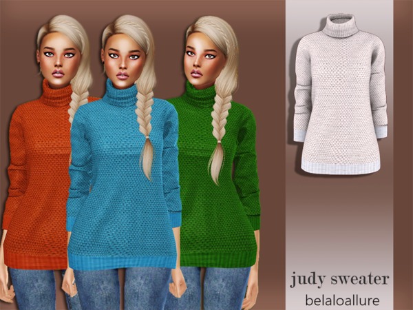 Sims 4 Belaloallure Judy sweater by belal1997 at TSR