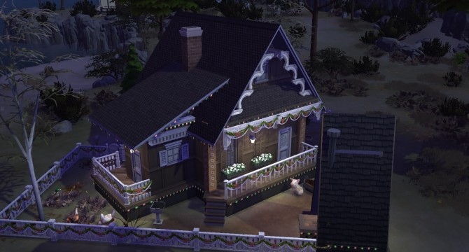 Sims 4 Izbushka Starter house by Victor tor at Mod The Sims