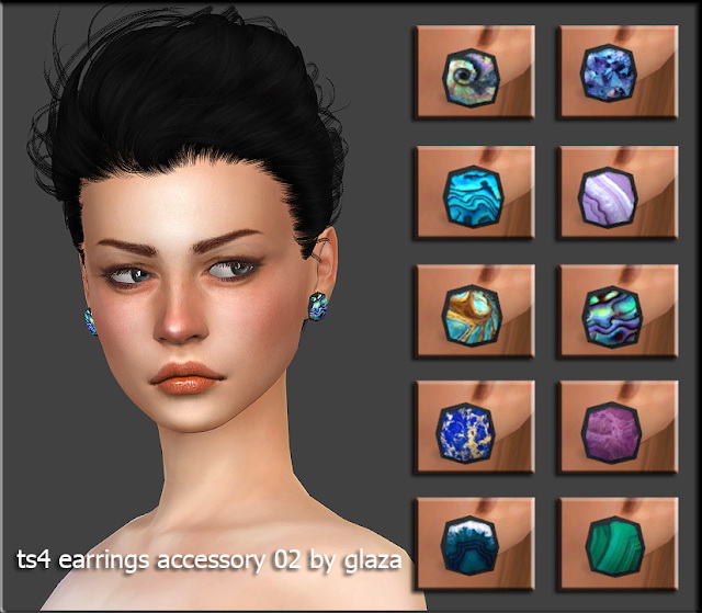 Sims 4 Earrings 02 at All by Glaza