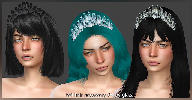 Sims 4 Hair accessory 04 (P) at All by Glaza