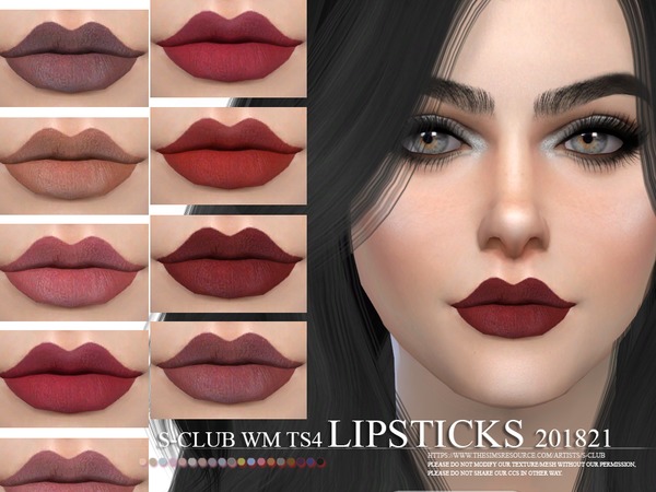 Sims 4 Lipstick 201821 by S Club WM at TSR