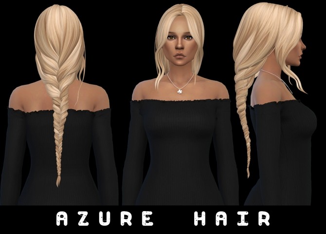 Sims 4 Azure Hair (P) at Leo Sims