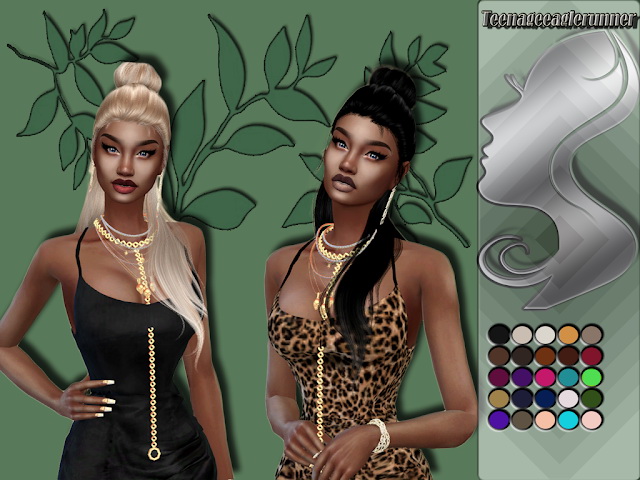 Sims 4 WINGS HAIR OE1212 recolours at Teenageeaglerunner