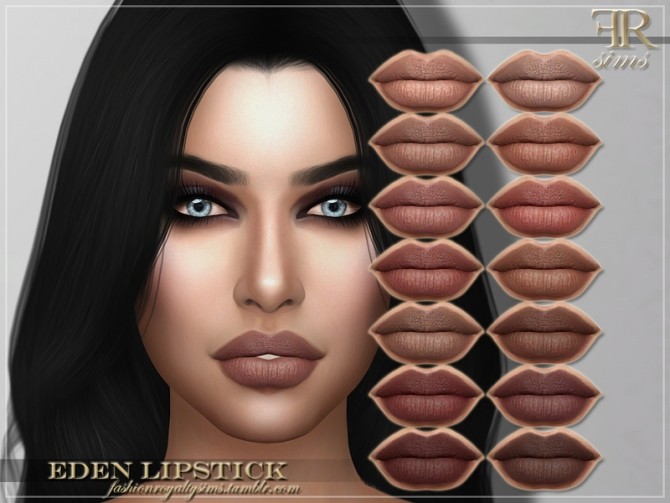 Sims 4 FRS Eden Lipstick by FashionRoyaltySims at TSR