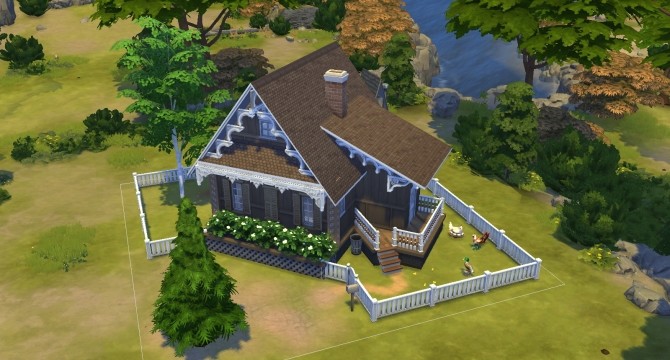 Sims 4 Izbushka Starter house by Victor tor at Mod The Sims