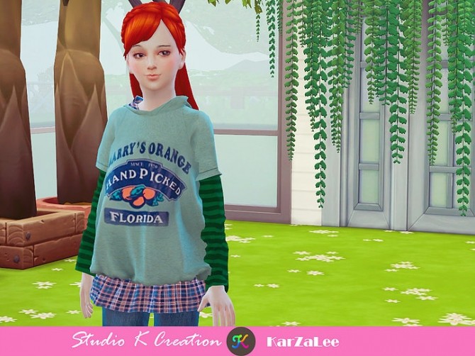 Sims 4 T02 hoodie sweatshirt for child at Studio K Creation