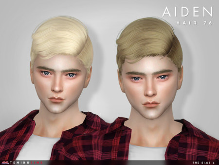 Aiden Hair 76 by TsminhSims at TSR » Sims 4 Updates