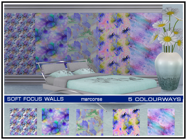 Sims 4 Soft Focus Walls by marcorse at TSR