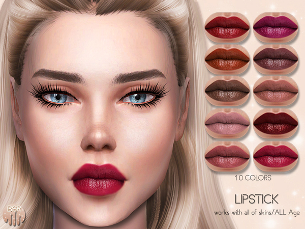 Sims 4 Realistic Lipstick BM06 by busra tr at TSR