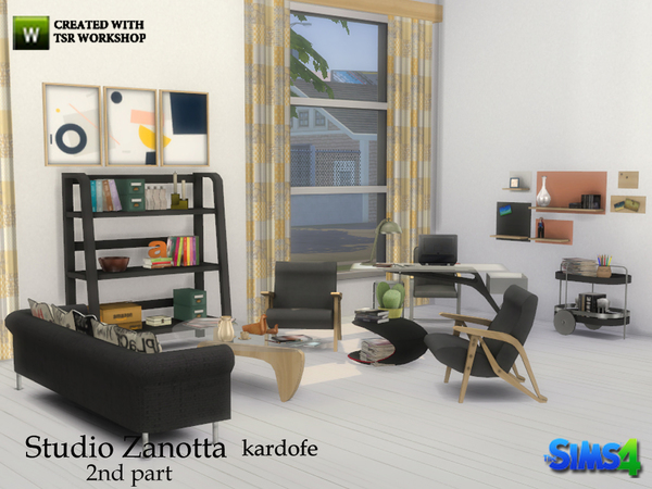 Sims 4 Studio Zanotta 2nd part by kardofe at TSR