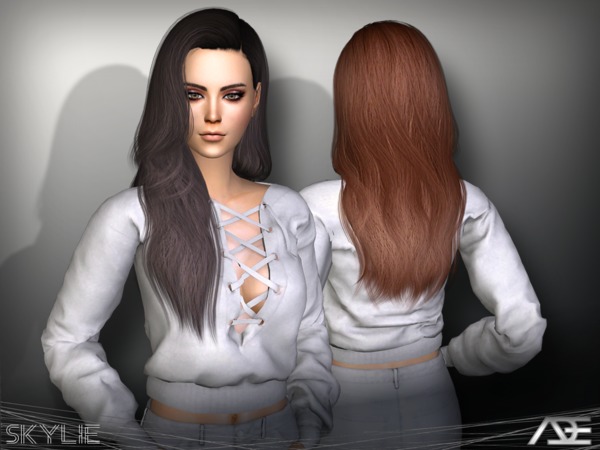 Sims 4 Skylie Hair Set by Ade Darma at TSR