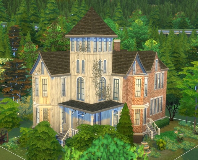 Sims 4 Haunted Manor House by valbreizh at Mod The Sims