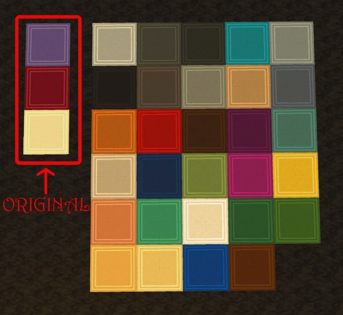 Sims 4 Square Rug Recolours by simsi45 at Mod The Sims