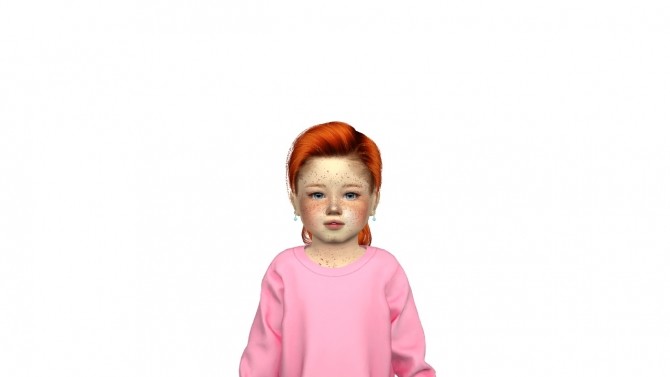 Sims 4 ANTO NORTH HAIR KIDS AND TODDLER VERSION by Thiago Mitchell at REDHEADSIMS