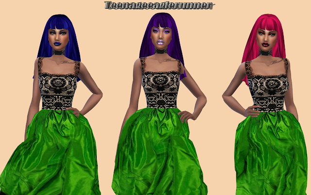 Sims 4 Destiny Hair Recolor at Teenageeaglerunner