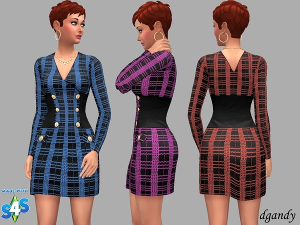 Sims 4 Heidi dress by dgandy at TSR