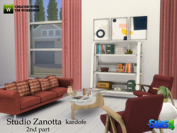 Sims 4 Studio Zanotta 2nd part by kardofe at TSR