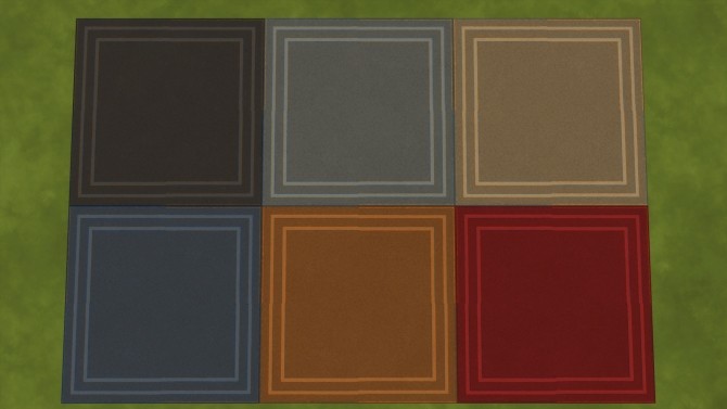 Sims 4 Square Rug Recolours by simsi45 at Mod The Sims