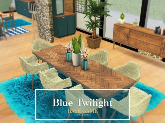 Sims 4 Blue Twilight by Pralinesims at TSR