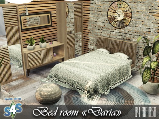 Sims 4 Daria Bedroom at Aifirsa