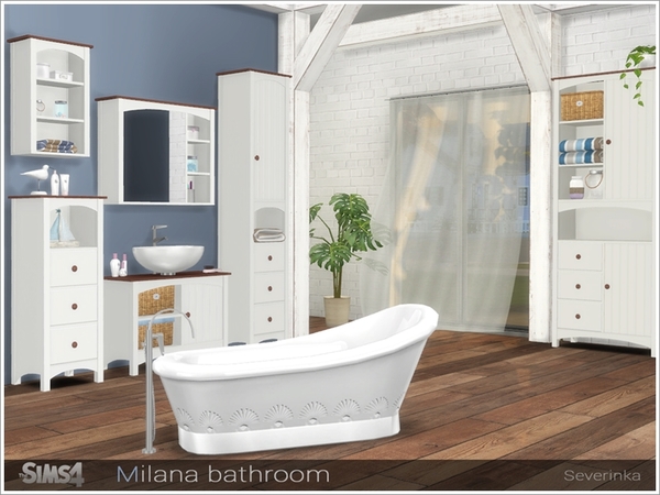 Sims 4 Milana bathroom by Severinka at TSR