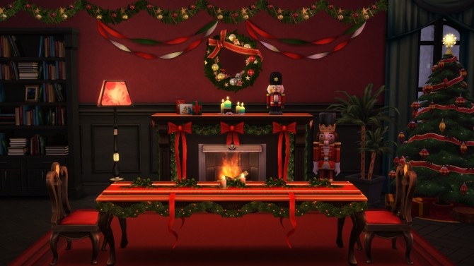 Sims 4 Holiday Celebration Pack Dining Table Additional Recolours by simsi45 at Mod The Sims