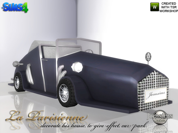 Sims 4 Decorative car La Parisienne by jomsims at TSR