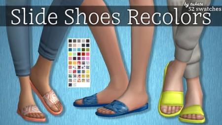 EP06 Slide Shoes Recolors at Tukete