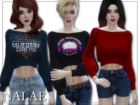 Crop Pullover by Nalae at TSR