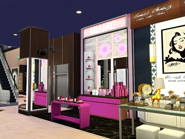Sims 4 Riviera Fashion center by casmar at TSR