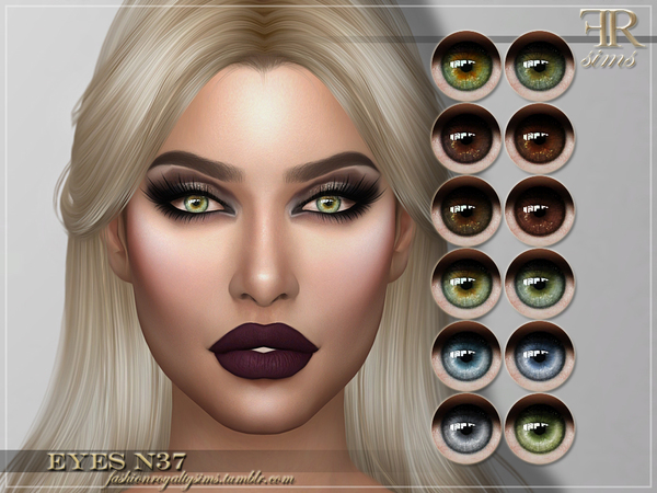Sims 4 FRS Eyes N37 by FashionRoyaltySims at TSR