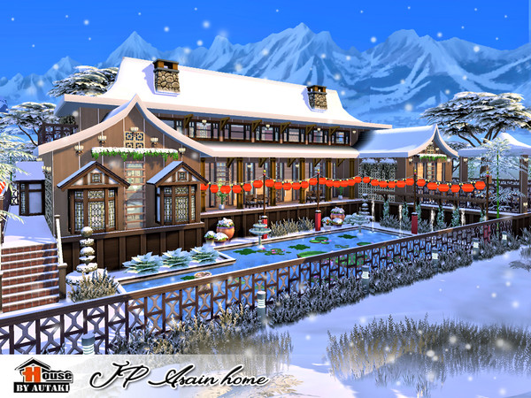Sims 4 JP Asian home by autaki at TSR